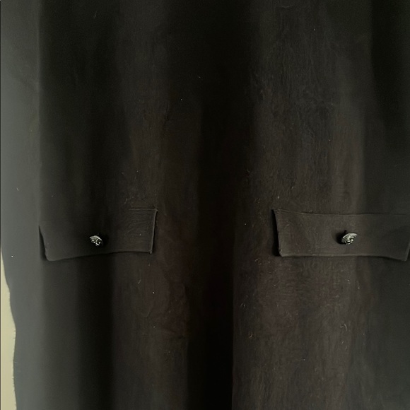 Anne Klein Black Dress with White Stripes Size L - Picture 6 of 16